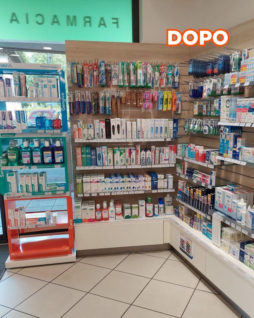 Category alleato del consiglio: la nuova esposizione della Farmacia Mozart di Bressanone - inserimento della Business Unit Sanitaria&Ortopedia e riorganizzazione della Business Unit family – Now Farmacia CATEGORY