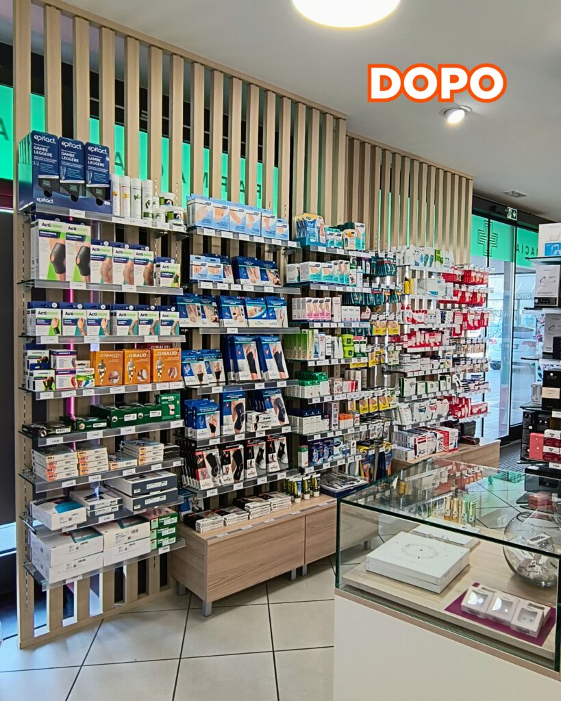 Category alleato del consiglio: la nuova esposizione della Farmacia Mozart di Bressanone - inserimento della Business Unit Sanitaria&Ortopedia e riorganizzazione della Business Unit family – Now Farmacia CATEGORY