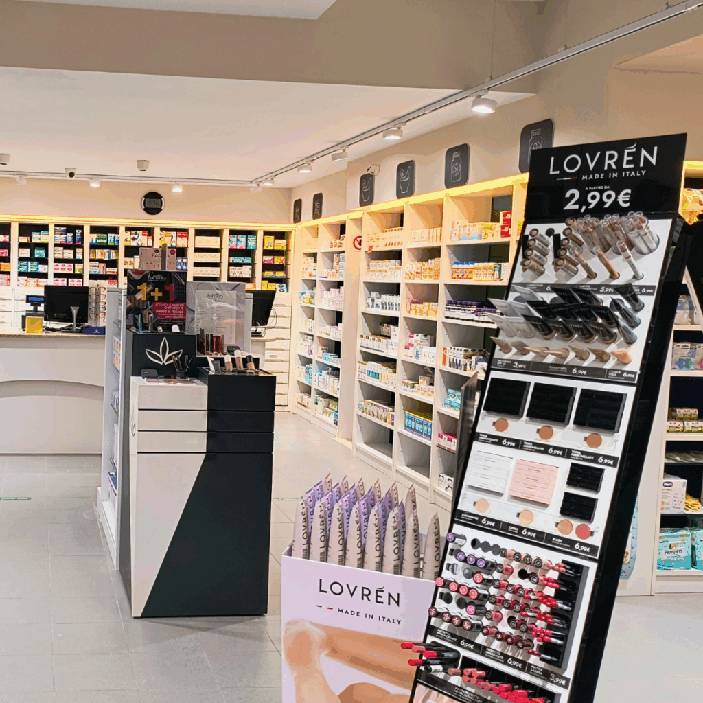 Layout espositivo make-up