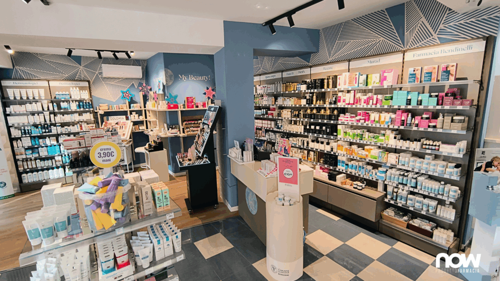 Farmacia Bendinelli: un restyling che unisce architettura, visual merchandising e identità – Now Farmacia